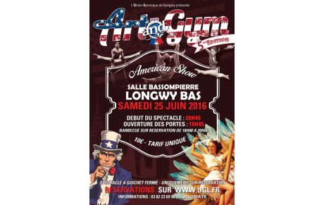 Ouverture réservations spectacle Art &amp; Gym - Samedi 25 juin 2016